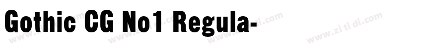 Gothic CG No1 Regula字体转换